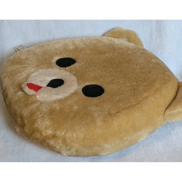 House of Lloyd Teddy Pillow Plush Bear Time Mat Cushion Face Seat Round Head Vtg - Picture 5 of 10